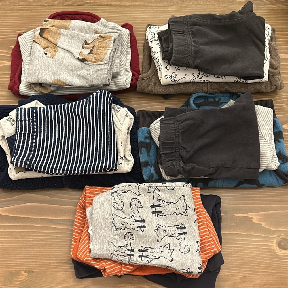 Carters three piece sets x5